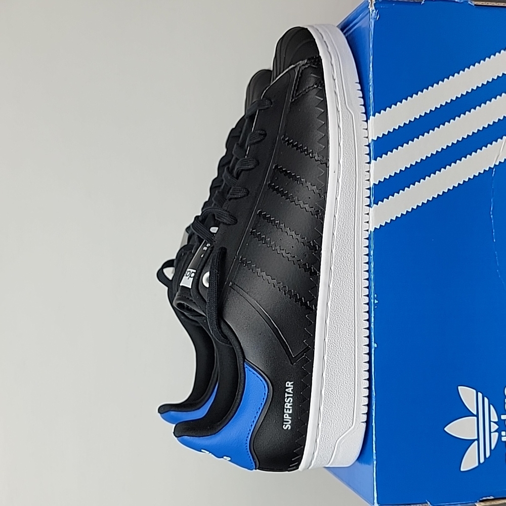 Adidas Originals Superstar OT Tech Sneakers Black White Blue Men's Shoes - Picture 3 of 6